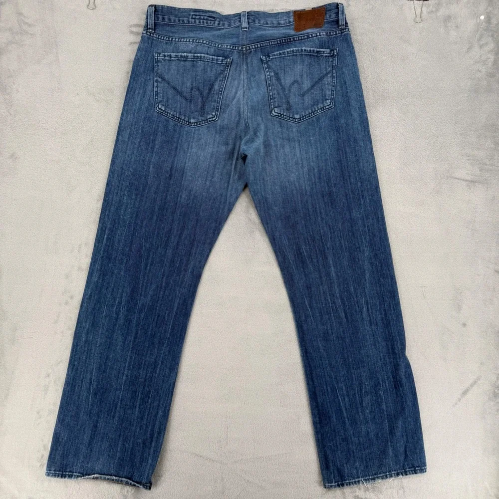 Citizens of‎ Humanity Perfect Straight Leg Jeans Blue Mens Made in USA Size 38 - Picture 6 of 16